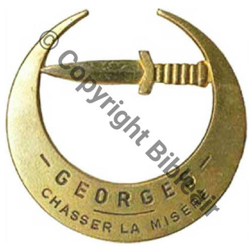 CODO GEORGES ALGERIE  DrP 2Attach PINS Guilloche No193 Src.LAVOCAT 230EurInv 